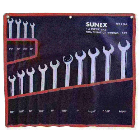 V-GROOVE COMBO WRENCH SET 3/8-1 1/4